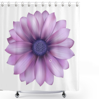 Personality  Lilac Flower With Water Drop Shower Curtains