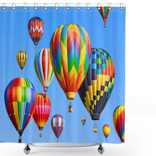 Personality  Hot Air Balloons Shower Curtains