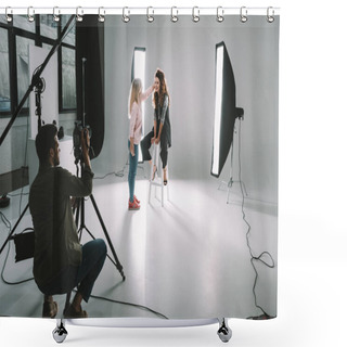 Personality  Photographer, Makeup Artist And Model  Shower Curtains