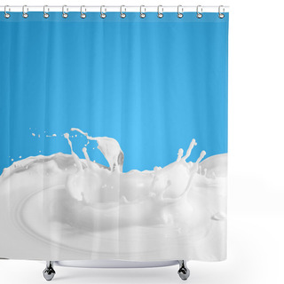 Personality  Pouring Milk Splash Shower Curtains