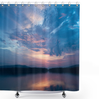 Personality  Evening Sky Shower Curtains