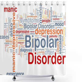 Personality  Bipolar Disorder Background Concept Shower Curtains