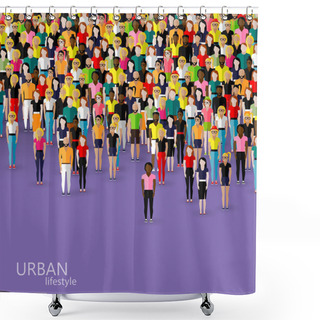 Personality  Urban Lifestyle Concept Shower Curtains