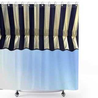 Personality  Detail Of Fabric Awning To Protect From The Sun Shower Curtains