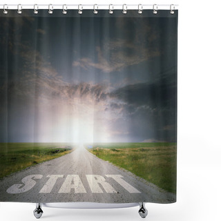 Personality  New Day New Life Shower Curtains