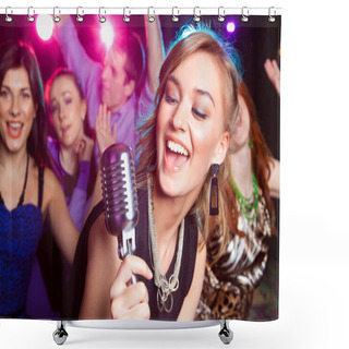Personality  Singer Shower Curtains