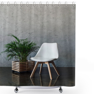 Personality  Modern White Chair  Shower Curtains