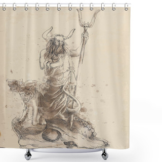 Personality  Hades Shower Curtains