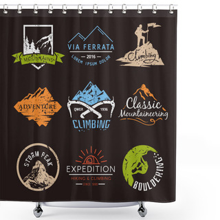 Personality  Labels On The Theme Of Climbing Shower Curtains