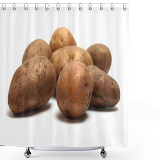 Personality  Pile Of Organic Raw Potatoes Shower Curtains