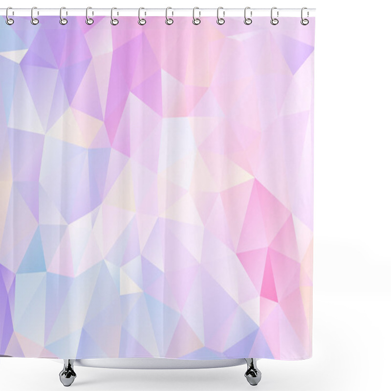 Personality  Cubism background Pale purple pink shower curtains