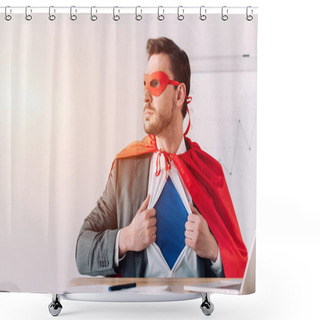 Personality  Super Businessman Shower Curtains