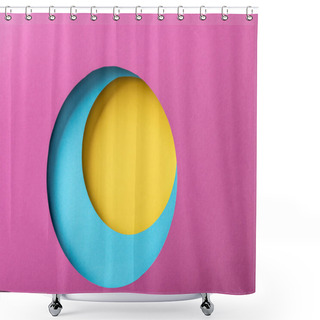 Personality  Creative Paper Background With Bright Colorful Circles  Shower Curtains