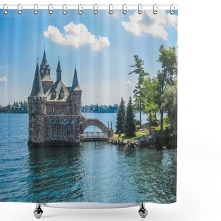 Personality  Boldt Castle, St Lawrence River, USA-Canada Border Shower Curtains