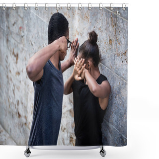 Personality  Violent Young Man  Shower Curtains