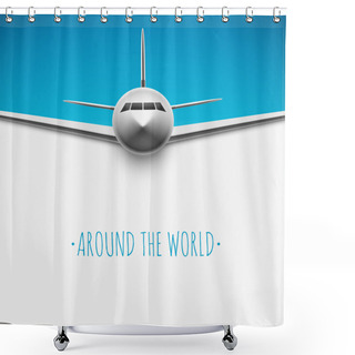 Personality  Around The World Shower Curtains