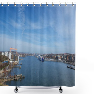 Personality  Gothenburg, Sweden - April 8:Gothenburg Is The Second Largest City In Sweden And An Important Harbor. View Of Colourful Panoramain Gothenburg, Sweden. Gothenburg Panorama. Panoramic View Of Gothenburg Shower Curtains