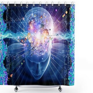 Personality  Molecular Thoughts Shower Curtains