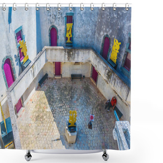 Personality  Courtyard Of The Citadel Of Saint Tropez, Franc Shower Curtains