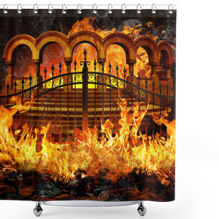 Personality  Hell Gates Shower Curtains