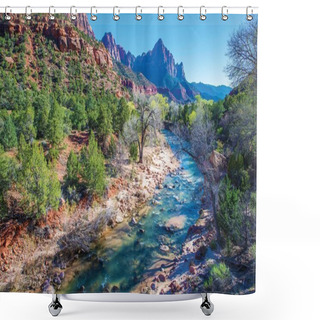 Personality  Spring In Zion National Park Shower Curtains