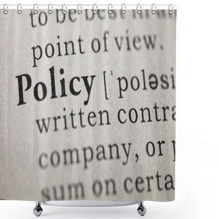 Personality  Policy Shower Curtains