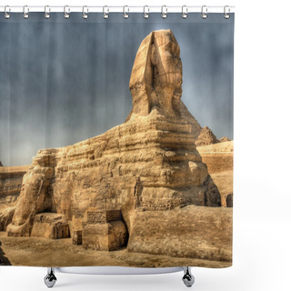 Personality  HDR Image Of The Sphinx At Giza. Egypt. Shower Curtains