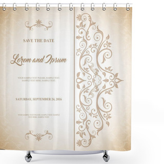 Personality  Card Icon. Invitation   Shower Curtains