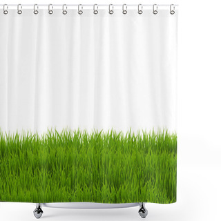 Personality  Green Grass Backgrpond Shower Curtains