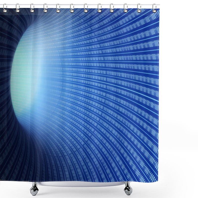 Personality  Digital Tunnel Shower Curtains