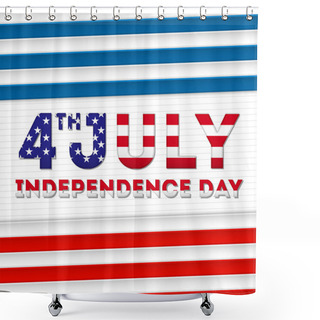 Personality  USA Independence Day Symbols Shower Curtains