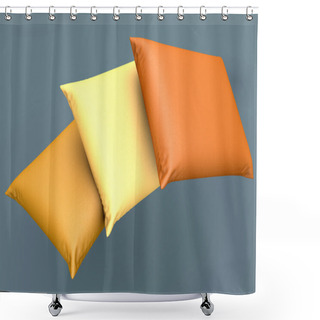 Personality  Three Pillows Shower Curtains
