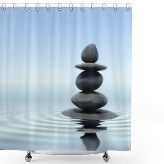 Personality  Zen Stones Shower Curtains