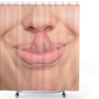 Personality  Tongue Shower Curtains