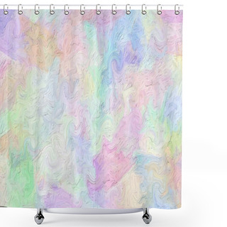 Personality  Multi-colored Brush Strokes Shower Curtains