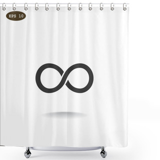 Personality  Infinity Sign Icon Shower Curtains