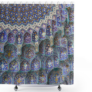 Personality  Details Of Sheikh Lotfollah Mosque In Isfahan, Iran Shower Curtains