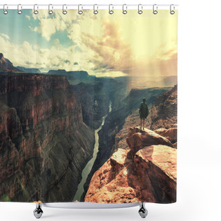 Personality  Grand Canyon Landscape Shower Curtains