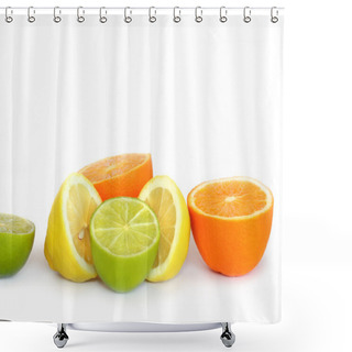 Personality  Lemons Oranges And Limes Shower Curtains