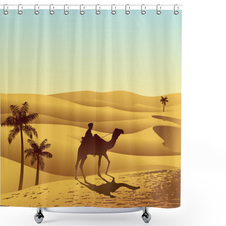Personality  Sahara Desert Shower Curtains
