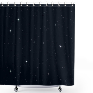 Personality  Seamless Night Sky Shower Curtains