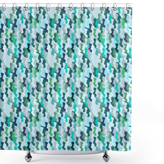 Personality  Camouflage Seamless Bright Colorful Pattern Shower Curtains
