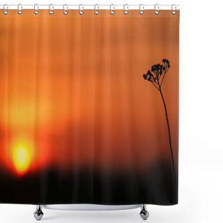 Personality  Sunset Over The Egelsberg, Krefeld Shower Curtains