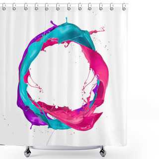 Personality  Colored Splashes Shower Curtains