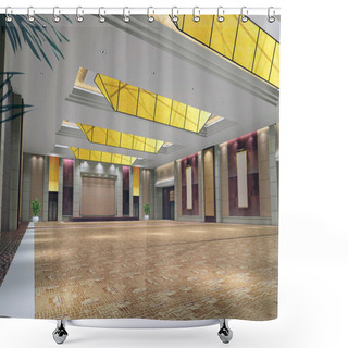 Personality  3d Modern Hall,corridor Shower Curtains