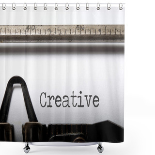 Personality  Creative Printed On An Old Typewriter Shower Curtains