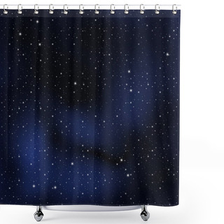 Personality  Night Sky Stars Background Texture. High Resolution Illustration. Shower Curtains