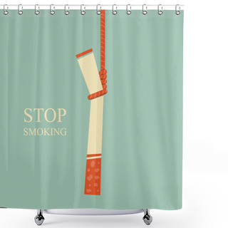Personality  Stop Smoking Shower Curtains