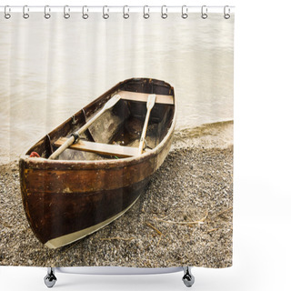 Personality  Old Row Boat Shower Curtains