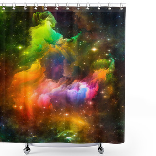 Personality  Advance Of Interstellar Clouds Shower Curtains
